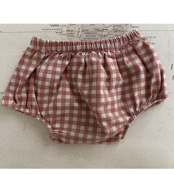 Wren & James Gingham Bloomers
6-12mo Brick & Cream - Picture 1 of 4